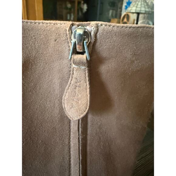 NWOT $1225 Alaïa Nude Suede / Black Patent Short Boot 90 Size 41 - Picture 10 of 11